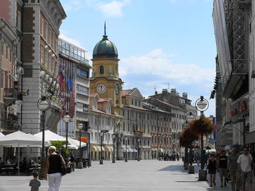 Il centro di Fiume (wikimedia)